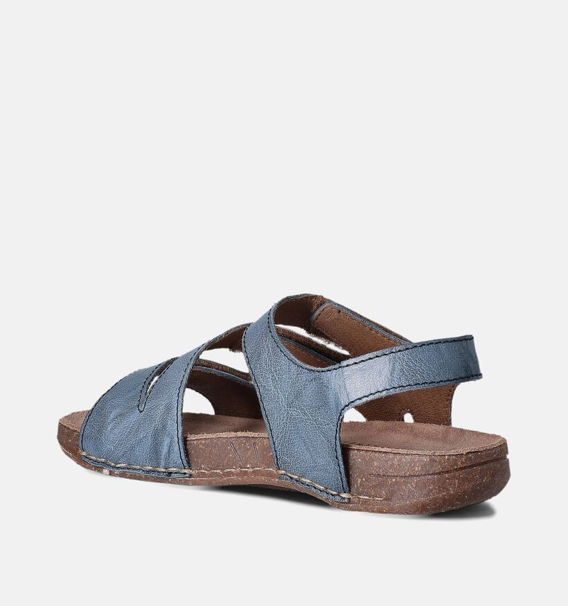 Rieker Sandales plates en Bleu pour femmes (354982)