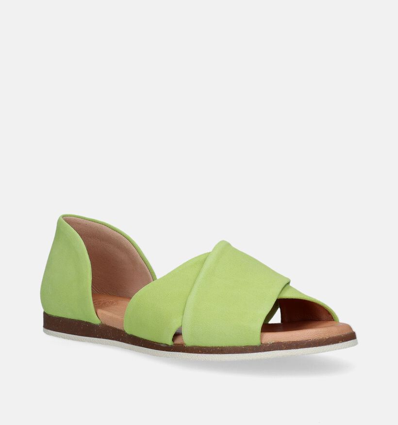 Apple of Eden Chuisi Sandales en Vert pour femmes (338361)