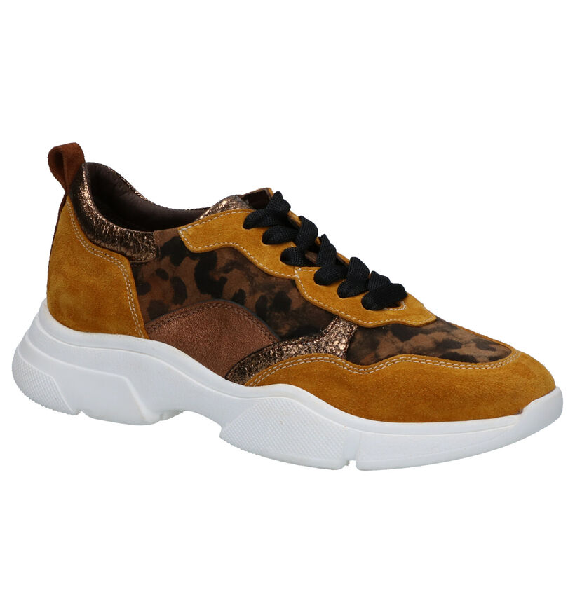 Maripé Chaussures à lacets en Jaune ocre en daim (259309)