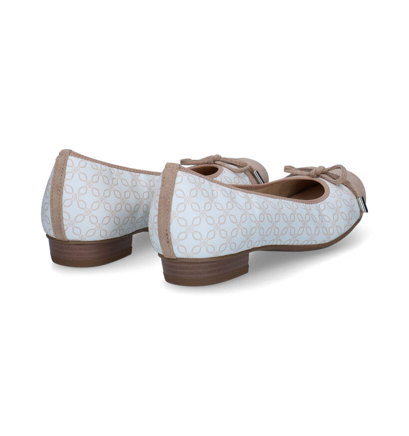Ara Bari-HS Ecru Ballerina's in leer (307670)