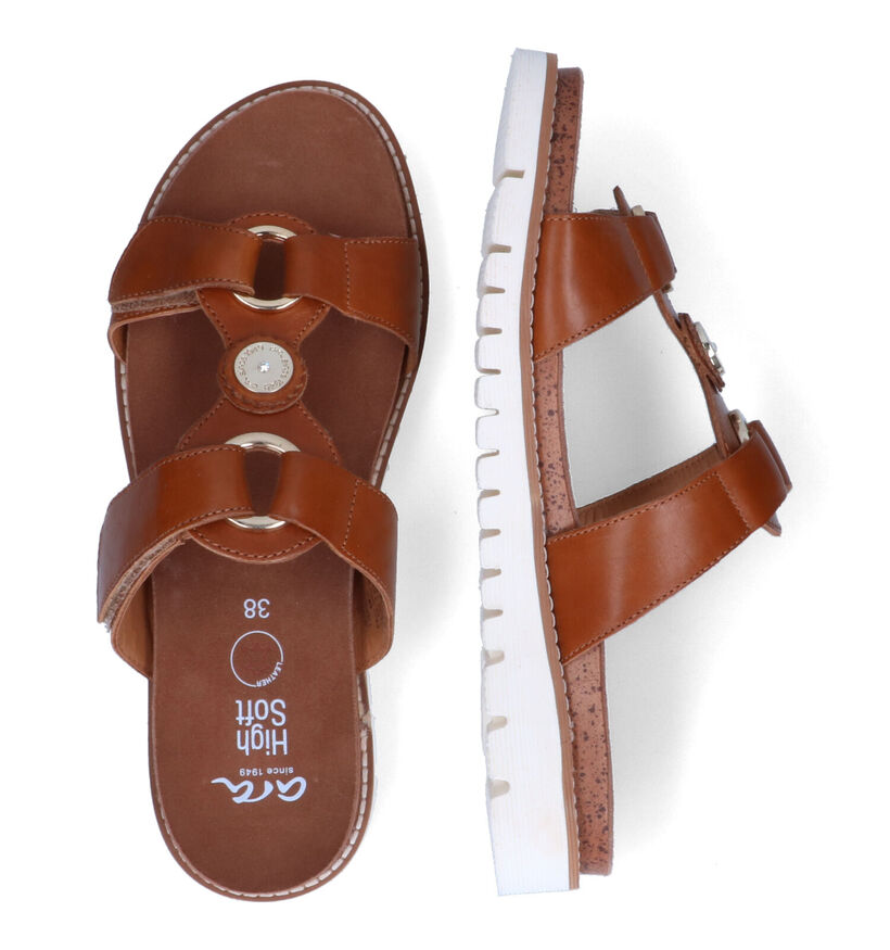 Ara Kent Sport-S Cognac Slippers in leer (307691)