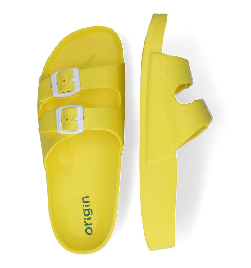 Origin Mule Marcel Nu-pieds en Jaune pour femmes (308907)