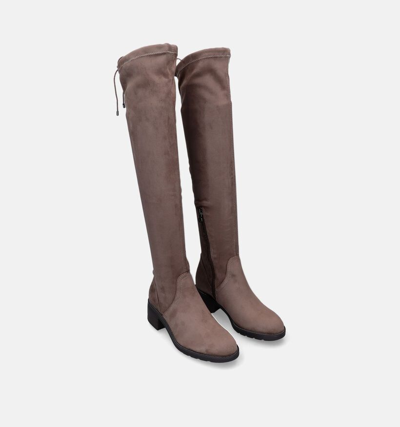 Tamaris Taupe Overknee Laarzen voor dames (315473)