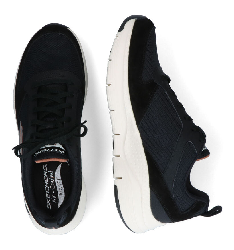 Skechers Arch Fit Baskets en Noir pour hommes (312695) - pour semelles orthopédiques