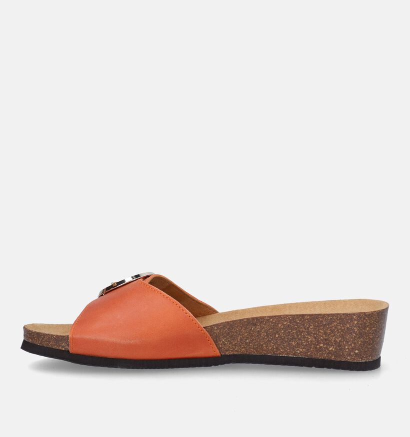 Scholl Amalfi Mules en Orange en cuir (336780)