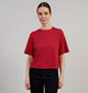 Vero Moda Freya T-shirt en Rouge pour femmes (366419)