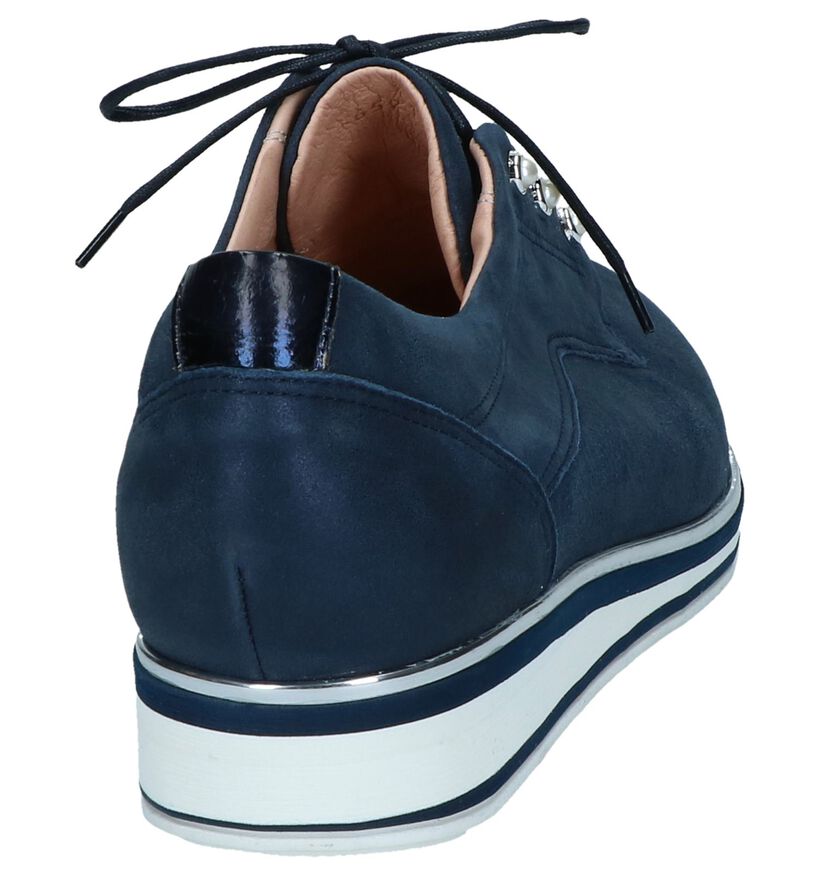 Softwaves Chaussures à lacets en Beige foncé en cuir (249043)