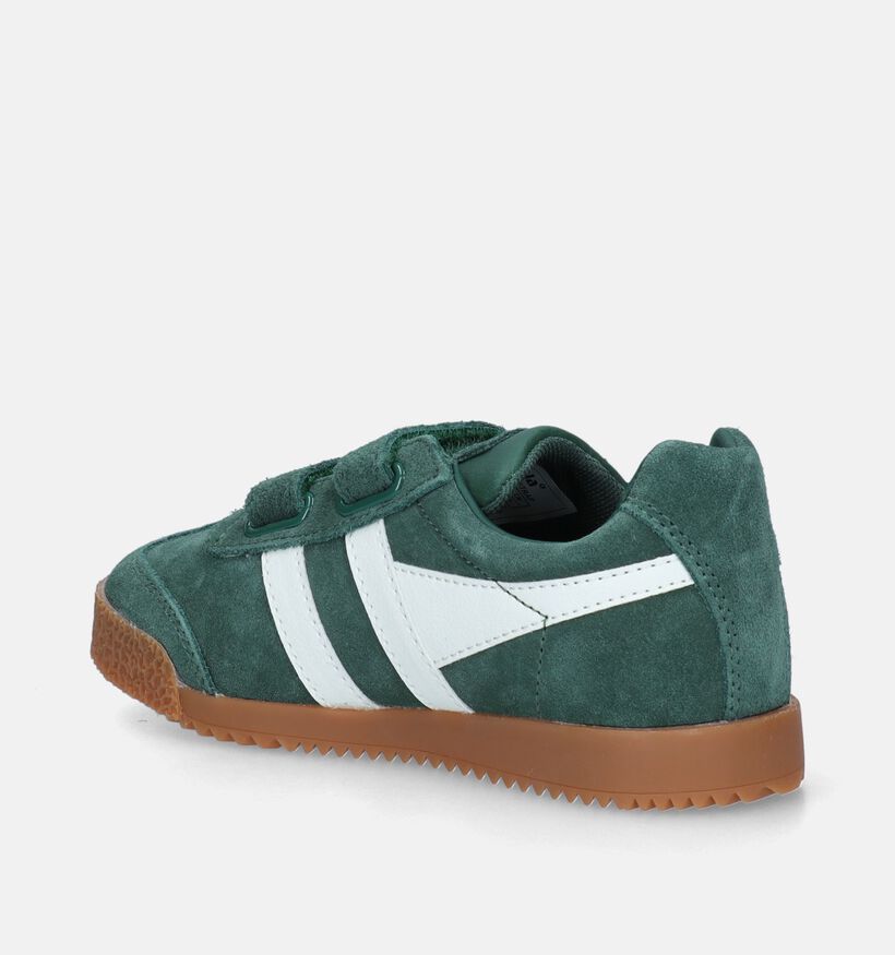 Gola Harrier Strap Groene Sneakers voor jongens, meisjes (335823)