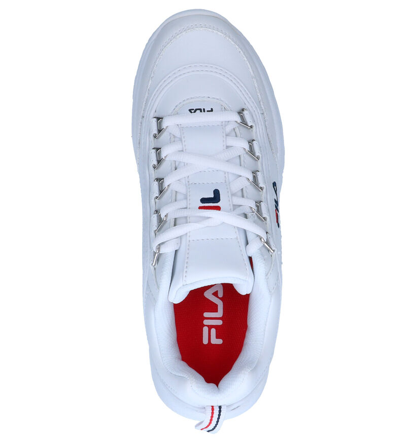 Fila Strada Low Baskets en Blanc en cuir (265577)