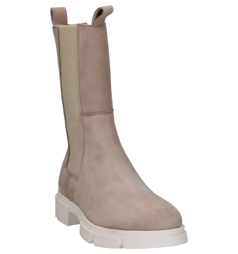 Tango Romy Taupe Chelsea Boots in stof (291404)