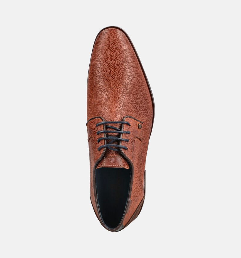 Berkelmans Oulton Chaussures classiques en Cognac pour hommes (379056) - pour semelles orthop&eacute;diques