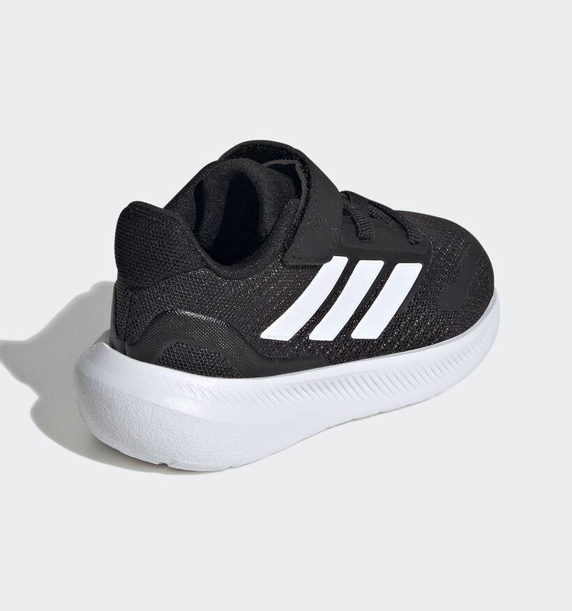 adidas Runfalcon 5 Baskets basses en Noir pour gar&ccedil;ons (372744) - pour semelles orthop&eacute;diques