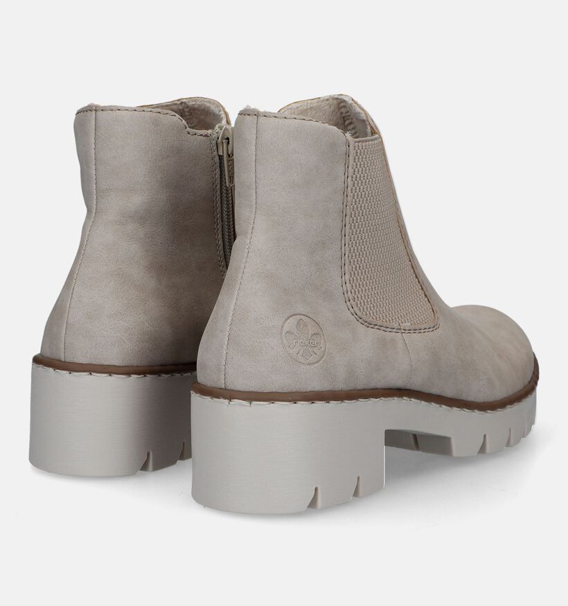 Rieker Beige Chelsea boots voor dames (328426)