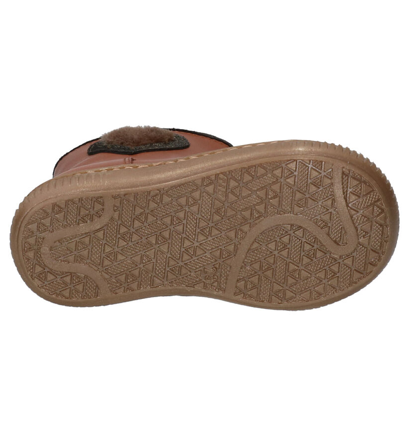 Milo & Mila Bottes basses en Cognac en cuir (255076)