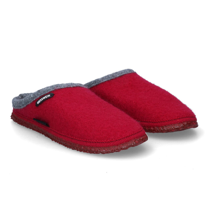 Giesswein Dannheim Pantoufles en Gris en laine (333556)