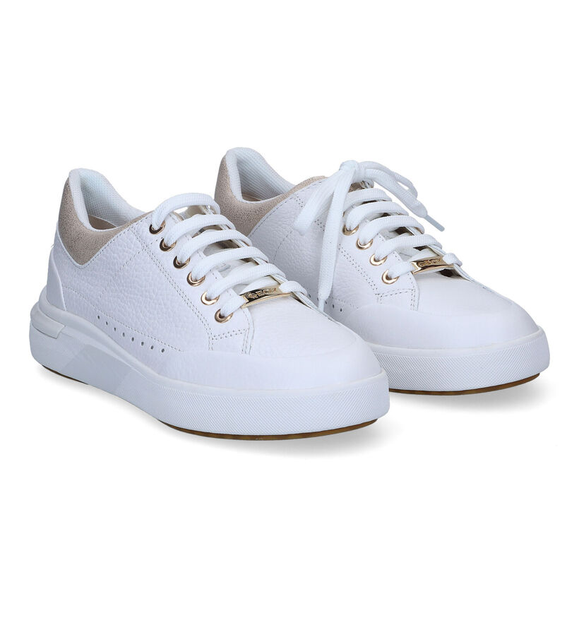 Geox Dalya Chaussures à lacets en Blanc pour femmes (303524) - pour semelles orthopédiques