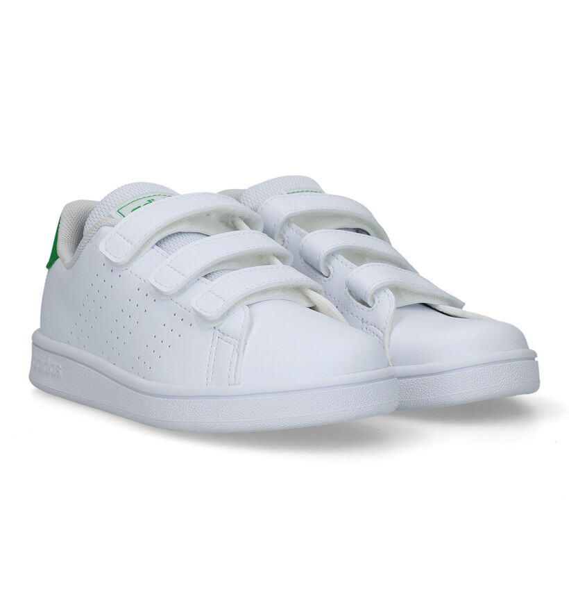 adidas Adventage CF Baskets en Blanc pour filles, garçons (334853) - pour semelles orthopédiques