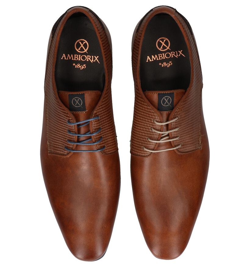 Ambiorix Chaussures habillées en Cognac en cuir (249351)