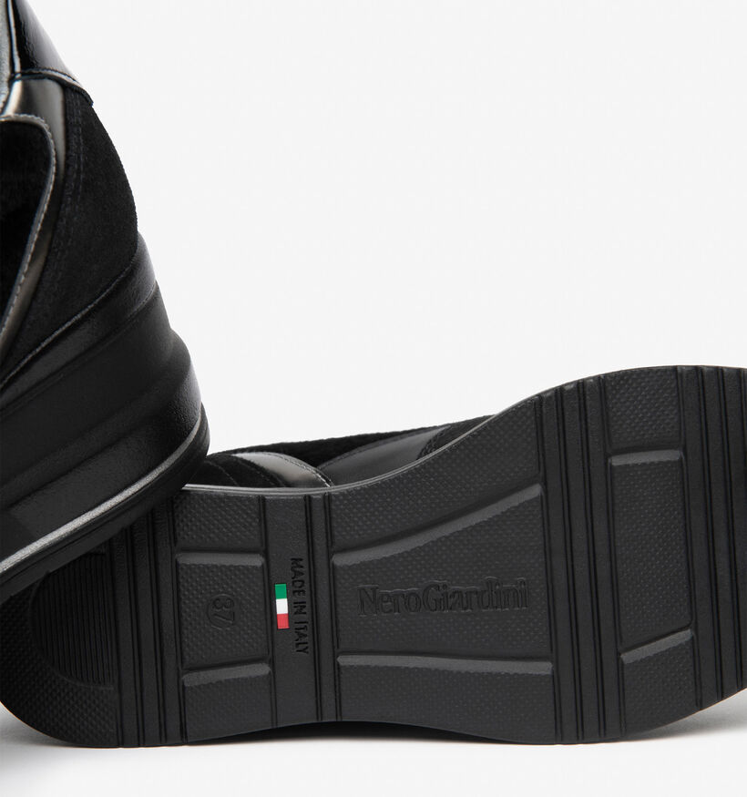 NeroGiardini Baskets en Noir pour femmes (377867) - pour semelles orthop&eacute;diques