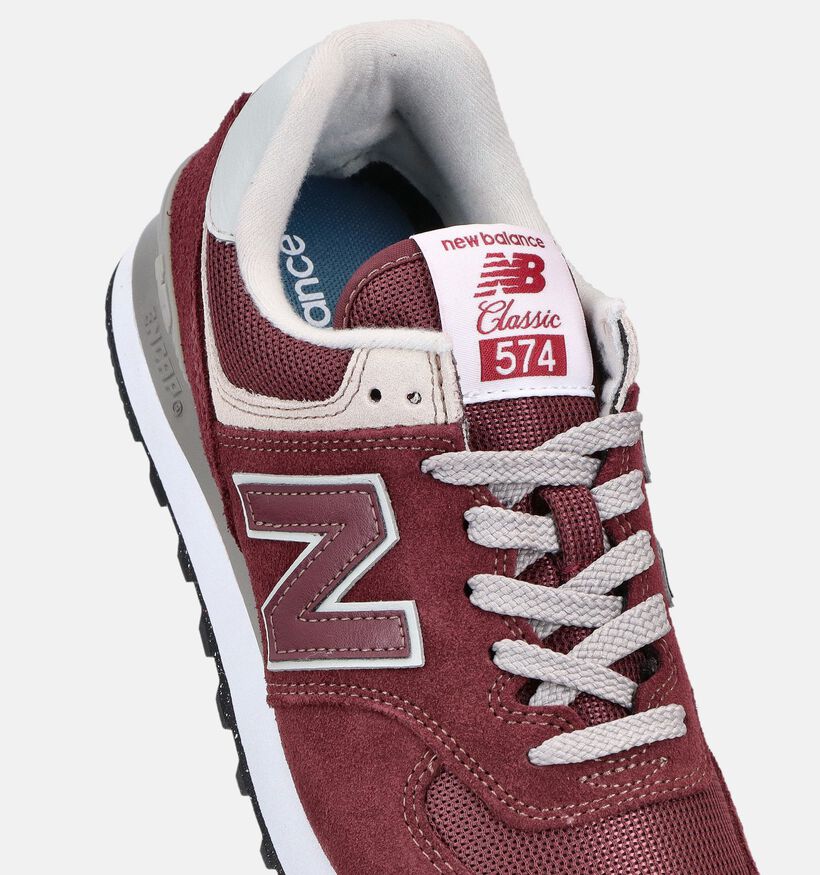 New Balance 574 Bordeaux Sneakers voor dames (374987) - geschikt voor steunzolen