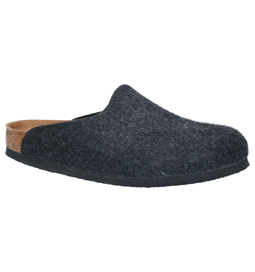 Birkenstock Amsterdam Grijze Pantoffels in stof (294814)