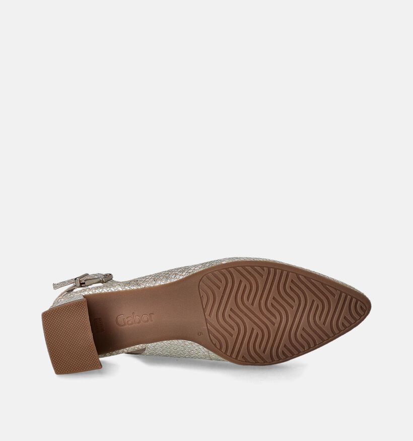 Gabor Gouden Slingback pumps voor dames (355057)