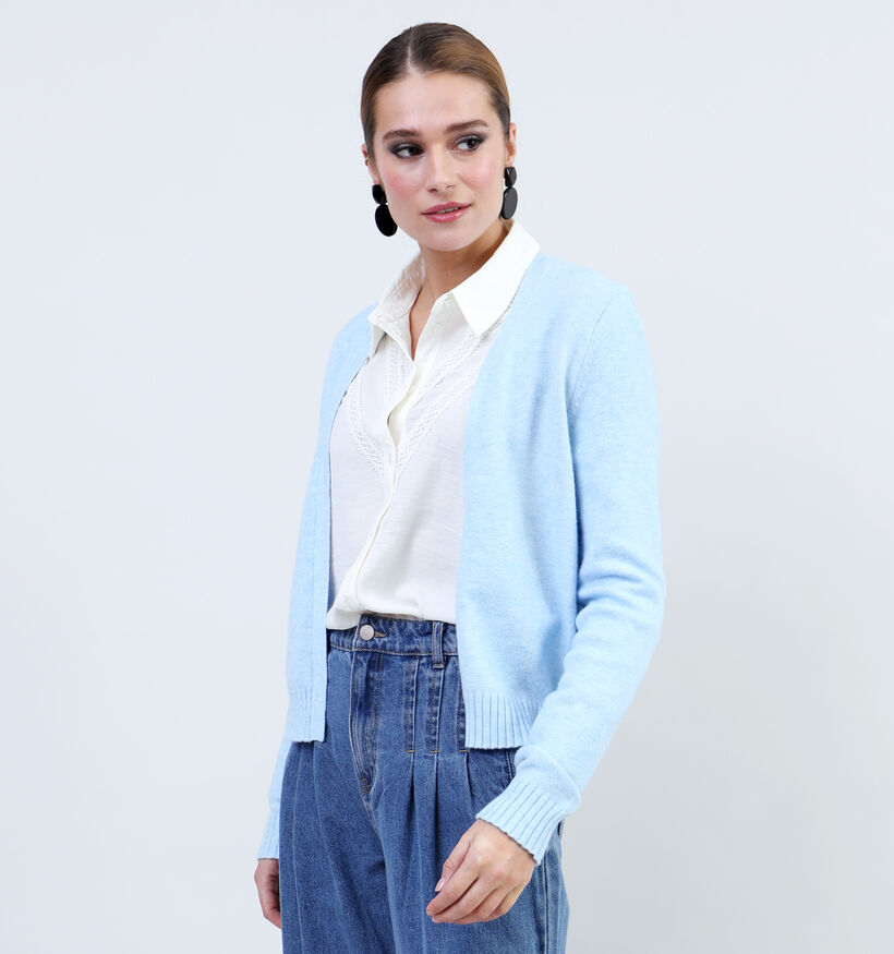 Vila Ril Cardigan court en Bleu pour femmes (351780)