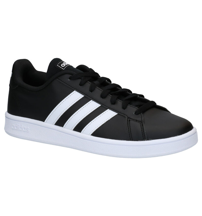 adidas Grand Court Base Baskets en Blanc en simili cuir (308441)