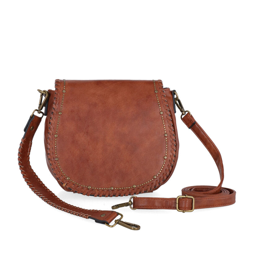Emily & Noah Freya Cognac Schoudertas in kunstleer (299595)