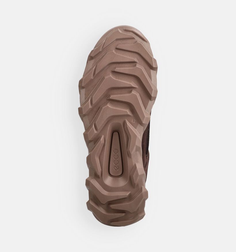 ECCO MX Chaussures plates en Brun fonc&eacute; pour hommes (369746) - pour semelles orthop&eacute;diques