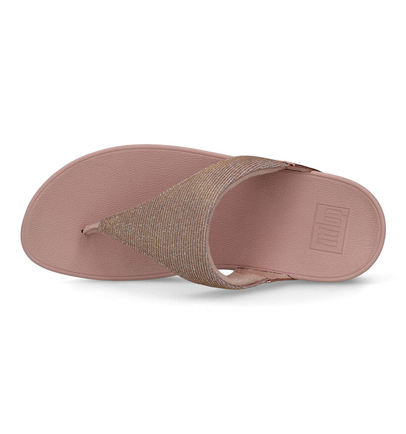 FitFlop Lulu Tongs en Or rose pour femmes (320471)