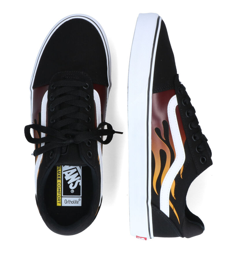 Vans Ward Deluxe Baskets en Noir en textile (312679)