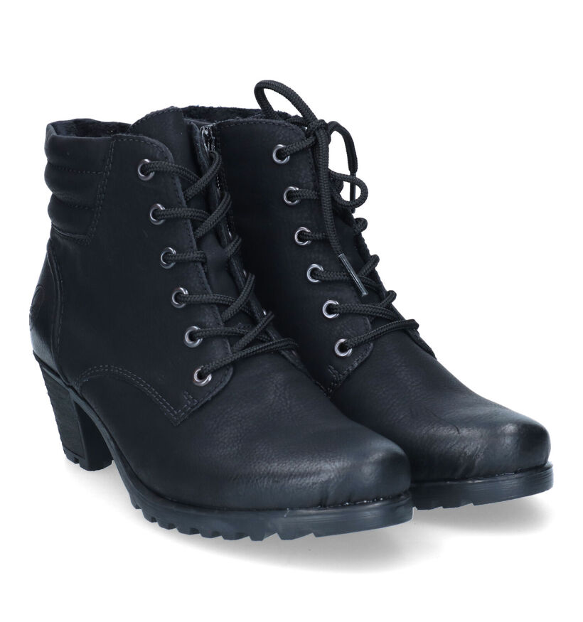 Rieker Bottines avec lacets en Noir pour femmes (328460)
