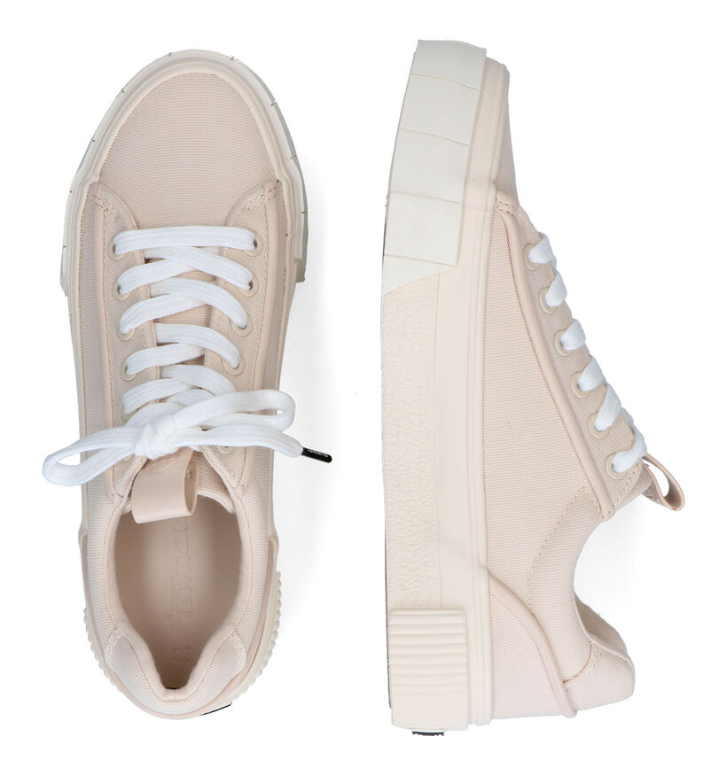 Tamaris Touch it Beige Sneakers in stof (309745)