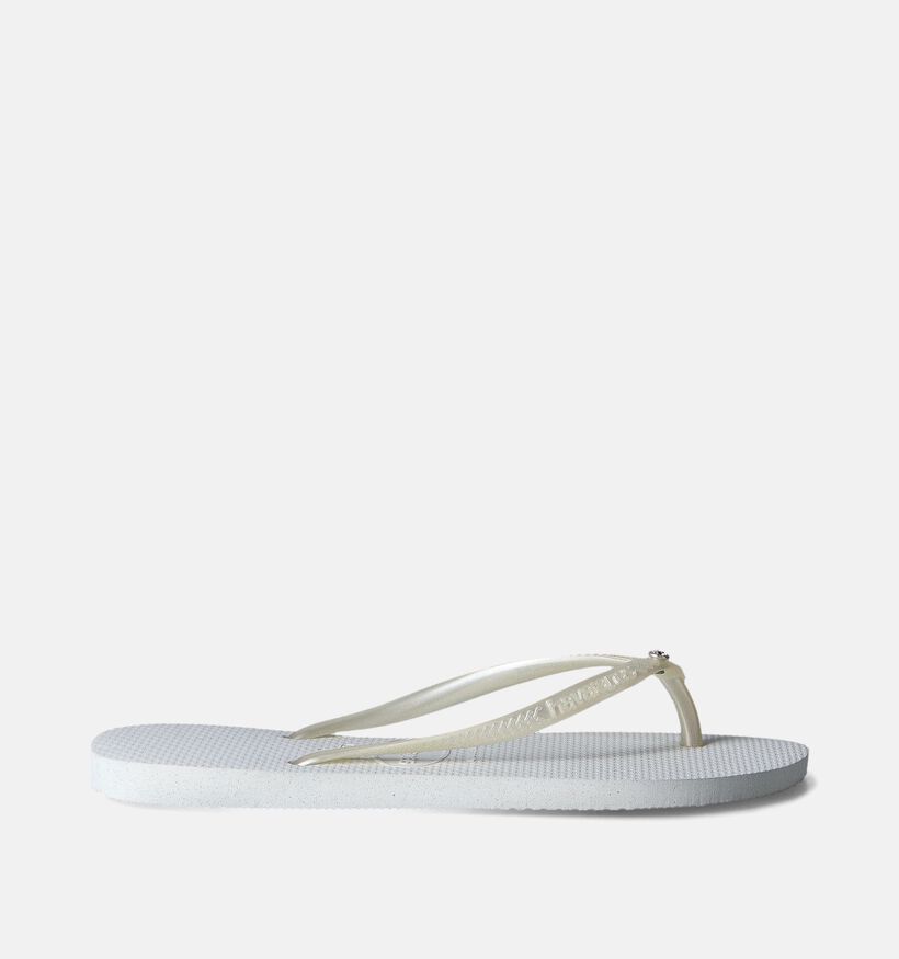 Havaianas Slim Crystal Witte Teenslippers voor dames (357649)