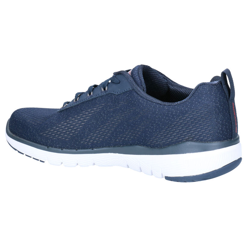 Skechers Flex Advantage Zwarte Sneakers in stof (287107)