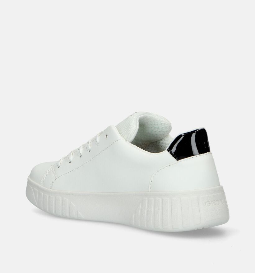 Geox Mikiroshi Witte Sneakers voor meisjes (335789) - geschikt voor steunzolen