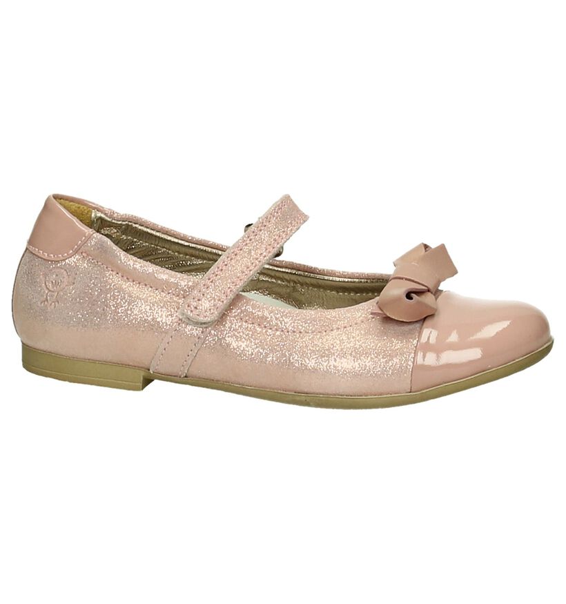 Rondinella Roze Metallic Ballerina's met Bandje in lak (194069)