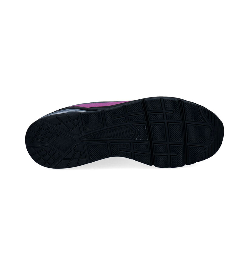 Skechers Uno Baskets en Noir en textile (295684)