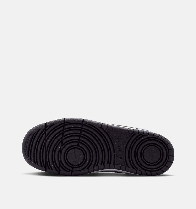 Nike Court Borough Zwarte/Blauwe Sneakers voor jongens (364602) - geschikt voor steunzolen