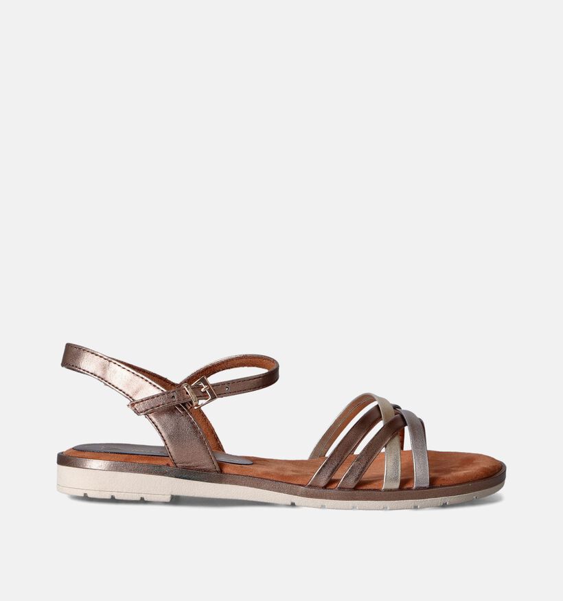 Marco Tozzi Sandales plates en Marron pour femmes (354246)