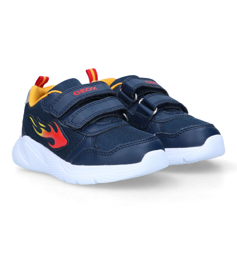 Geox Sprintye Blauwe Sneakers voor jongens (321551) - geschikt voor steunzolen