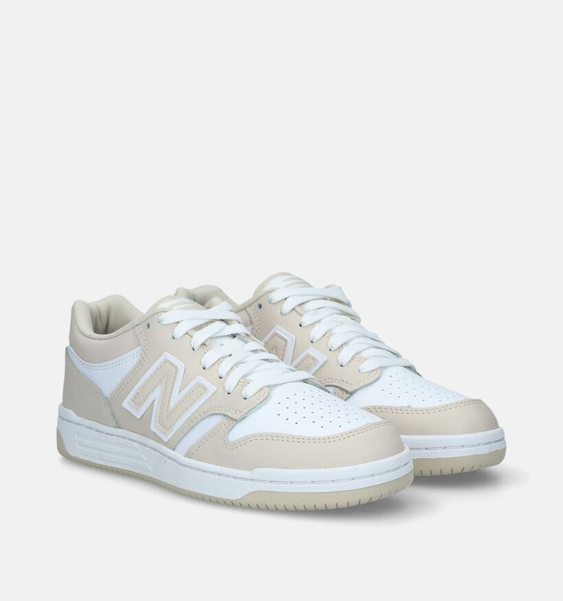 New Balance BB 480 Witte Sneakers voor dames (334616) - geschikt voor steunzolen