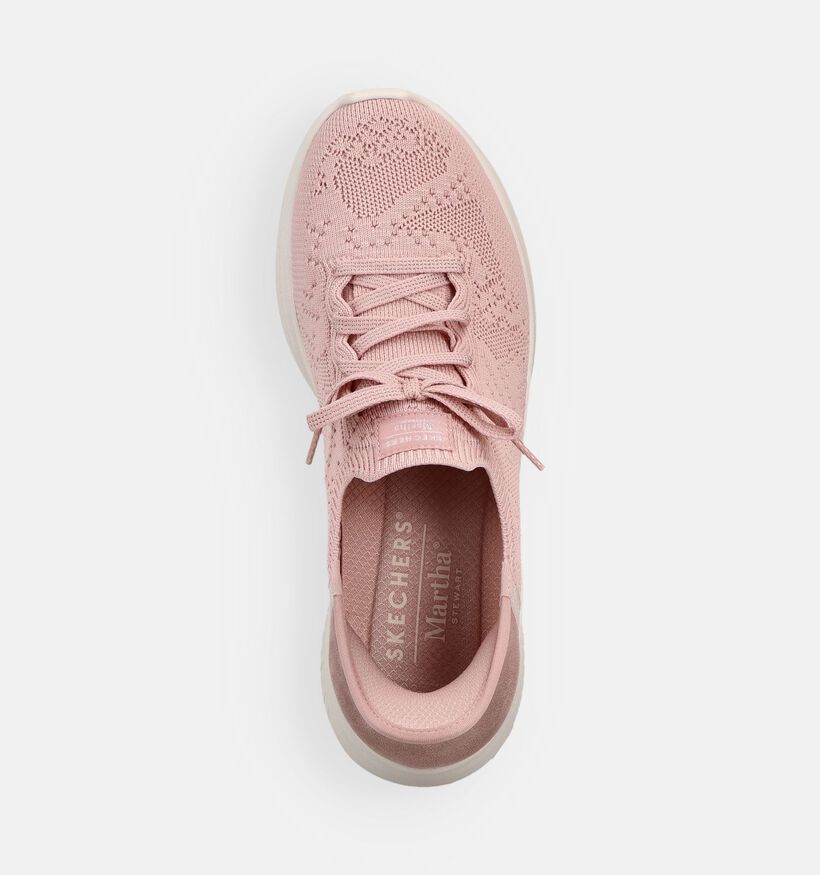 Skechers Ultra Flex 3.0 Back On Track Baskets en Rose pour femmes (371236) - pour semelles orthop&eacute;diques