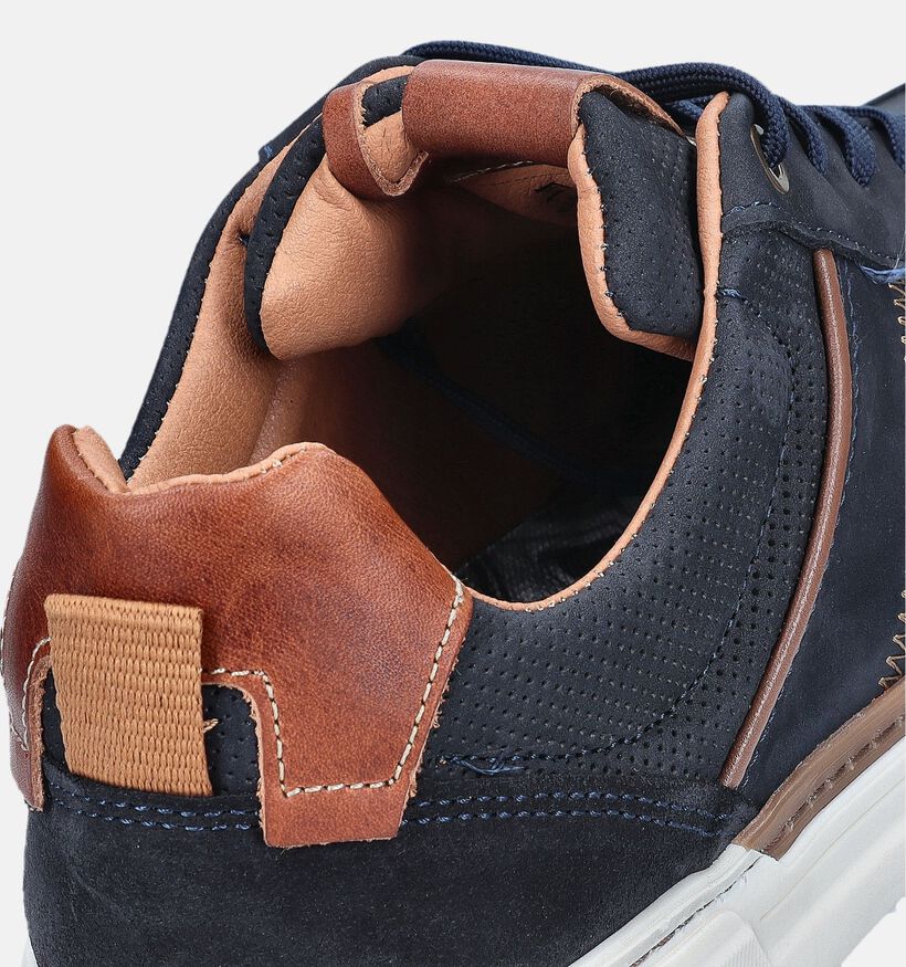 Bufflox Rome Blauwe Veterschoenen voor heren (353926) - geschikt voor steunzolen