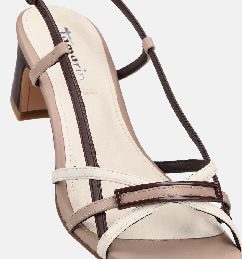 Tamaris Sandales &agrave; talons en Taupe/Marron pour femmes (371778)