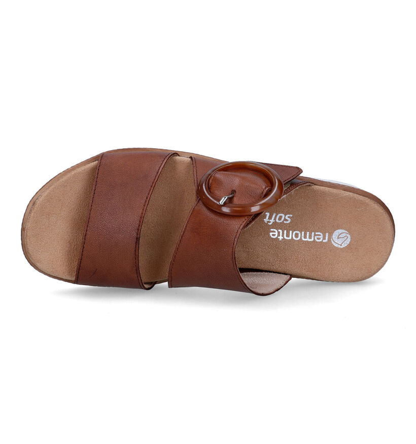 Remonte Nu-pieds pour semelles orthopédiques en Cognac pour femmes (323552) - pour semelles orthopédiques