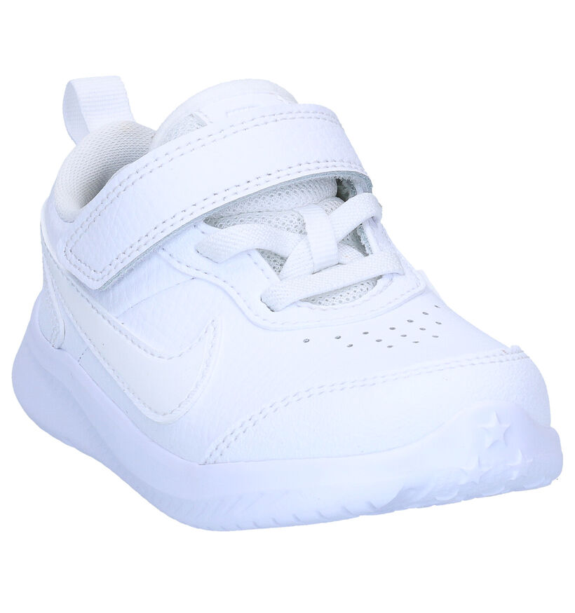 Nike Varsity Witte Sneakers in kunstleer (277503)