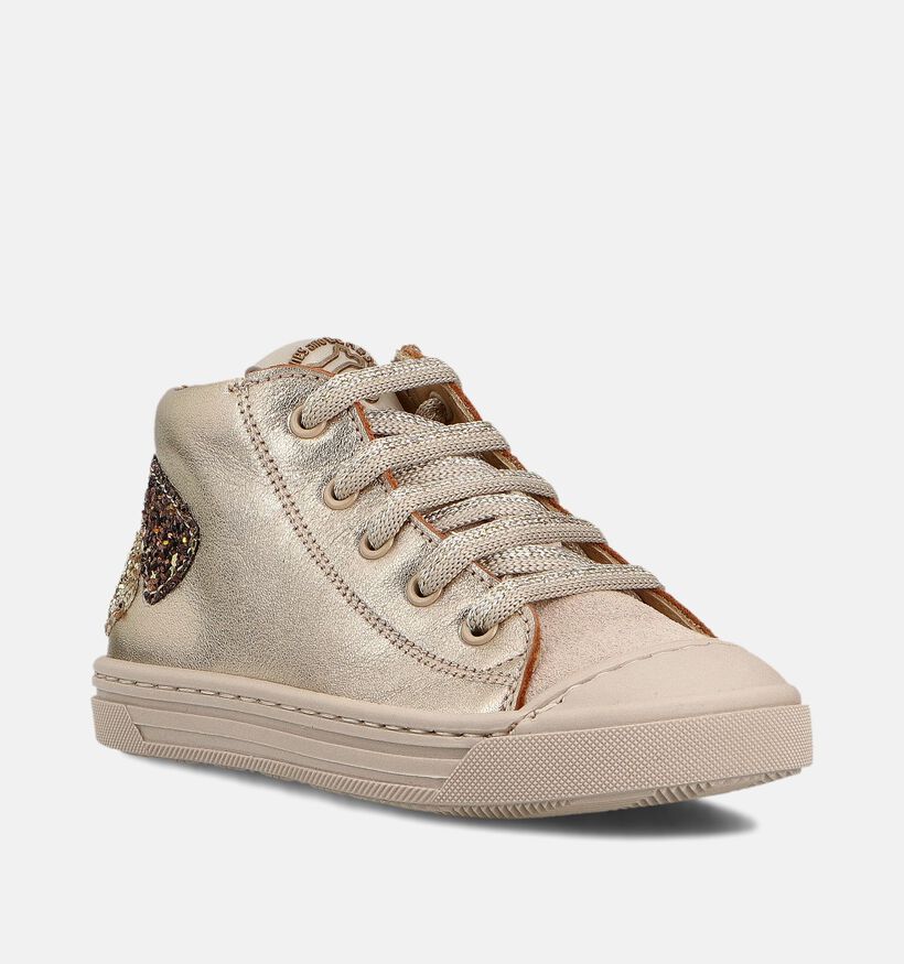 STONES and BONES Myra Gouden Hoge Sneakers voor meisjes (362002) - geschikt voor steunzolen
