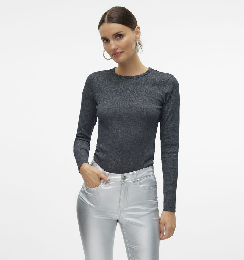 Vero Moda Chloe Zwart T-shirt met lange mouwen voor dames (349046)